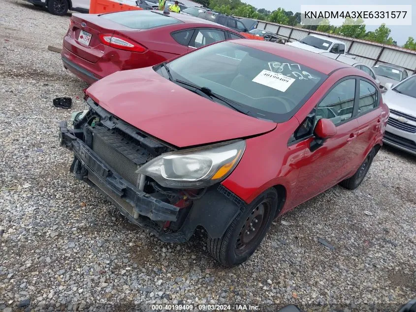 KNADM4A3XE6331577 2014 Kia Rio Lx