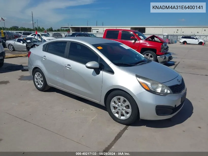 KNADM4A31E6400141 2014 Kia Rio Lx