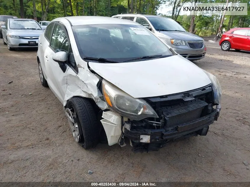 2014 Kia Rio Lx VIN: KNADM4A33E6417927 Lot: 40253430