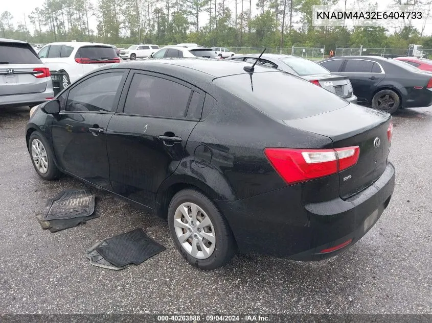 2014 Kia Rio Lx VIN: KNADM4A32E6404733 Lot: 40263888