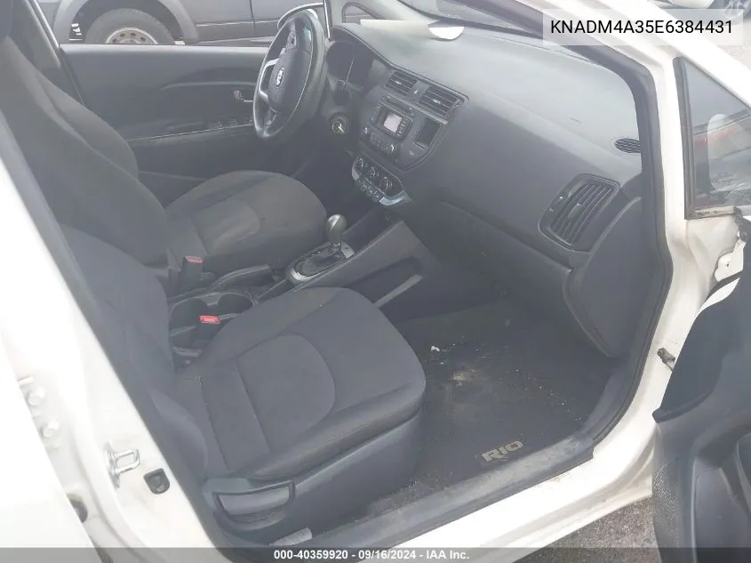 KNADM4A35E6384431 2014 Kia Rio Lx