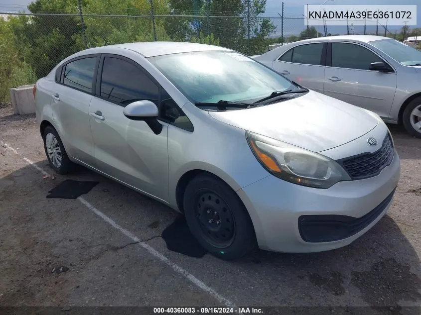 KNADM4A39E6361072 2014 Kia Rio Lx