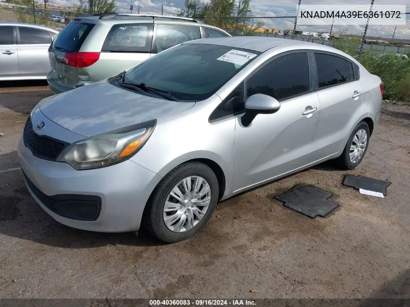 KNADM4A39E6361072 2014 Kia Rio Lx