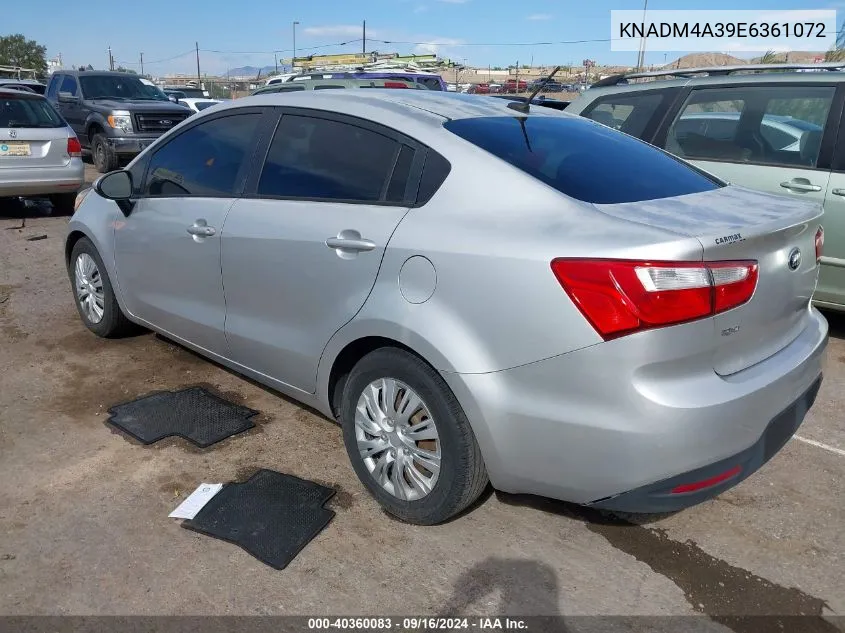 KNADM4A39E6361072 2014 Kia Rio Lx