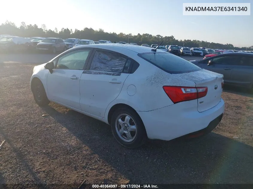 2014 Kia Rio Lx VIN: KNADM4A37E6341340 Lot: 40364997