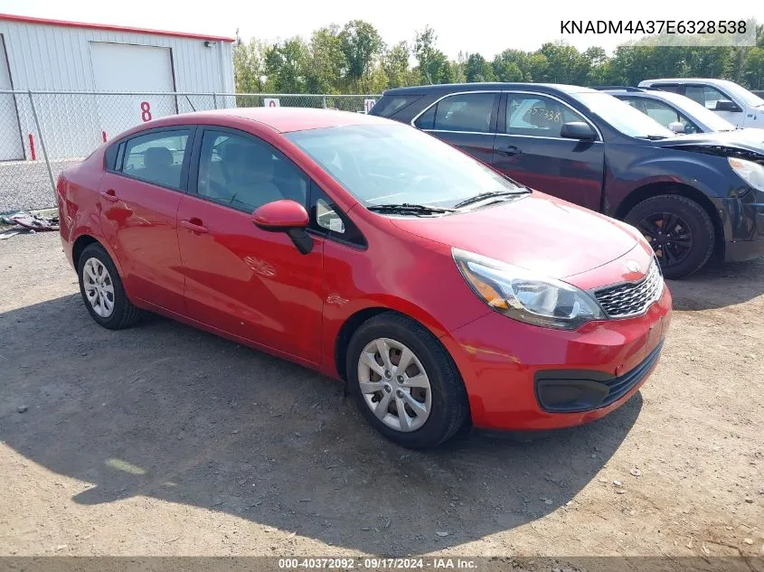 2014 Kia Rio Lx VIN: KNADM4A37E6328538 Lot: 40372092