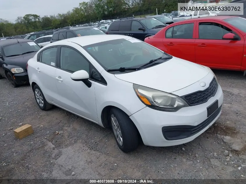 KNADM4A30E6330762 2014 Kia Rio Lx