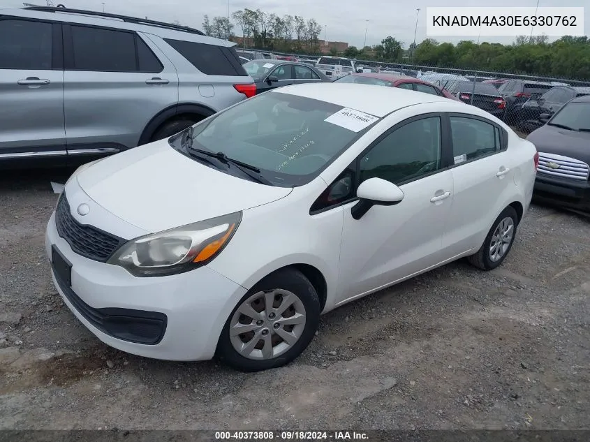 KNADM4A30E6330762 2014 Kia Rio Lx