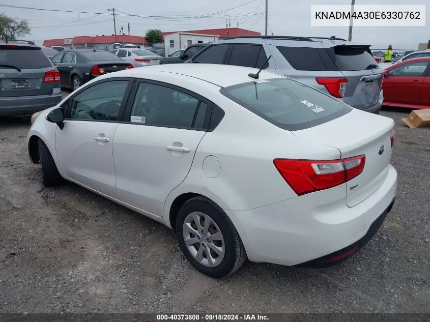 KNADM4A30E6330762 2014 Kia Rio Lx