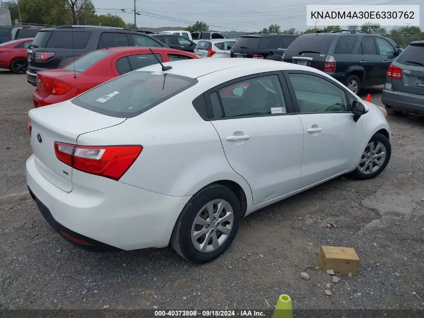 KNADM4A30E6330762 2014 Kia Rio Lx