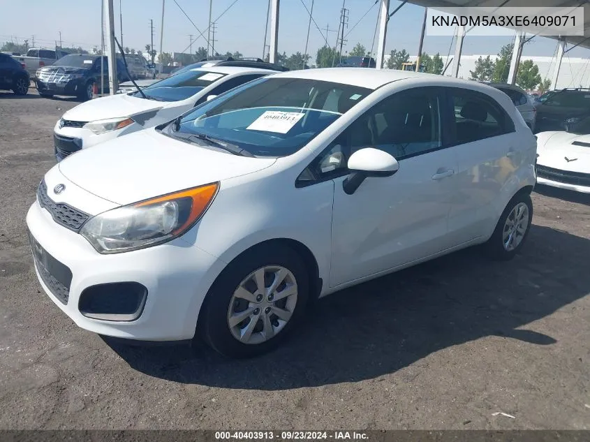 2014 Kia Rio Lx VIN: KNADM5A3XE6409071 Lot: 40403913