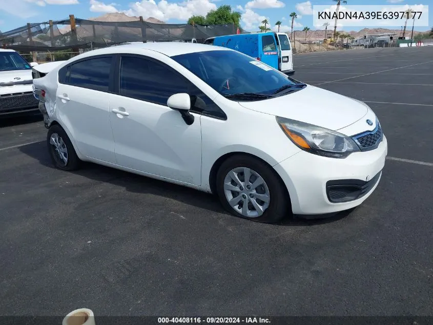 2014 Kia Rio Ex VIN: KNADN4A39E6397177 Lot: 40408116