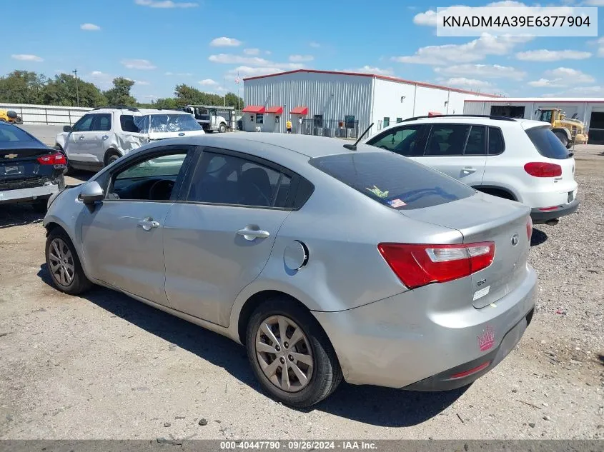 2014 Kia Rio Lx VIN: KNADM4A39E6377904 Lot: 40447790