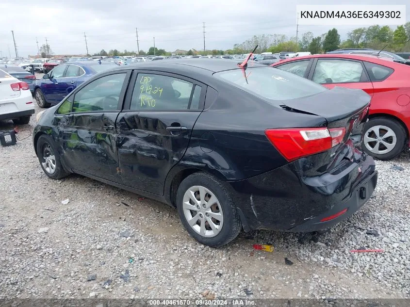 2014 Kia Rio Lx VIN: KNADM4A36E6349302 Lot: 40461570