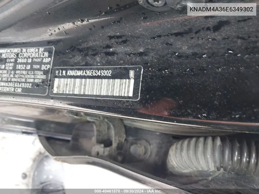 KNADM4A36E6349302 2014 Kia Rio Lx