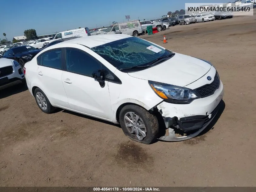 2014 Kia Rio Lx VIN: KNADM4A30E6415469 Lot: 40541178