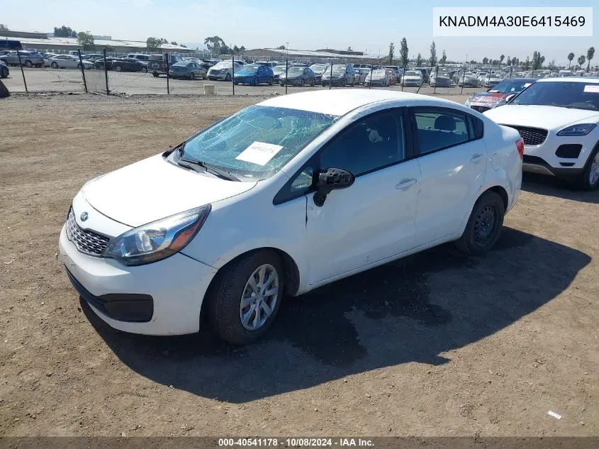 2014 Kia Rio Lx VIN: KNADM4A30E6415469 Lot: 40541178