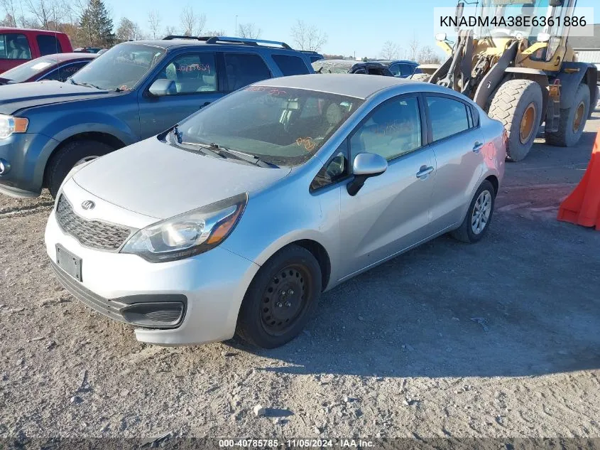 KNADM4A38E6361886 2014 Kia Rio Lx