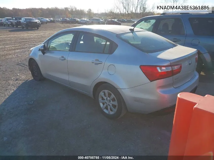 KNADM4A38E6361886 2014 Kia Rio Lx