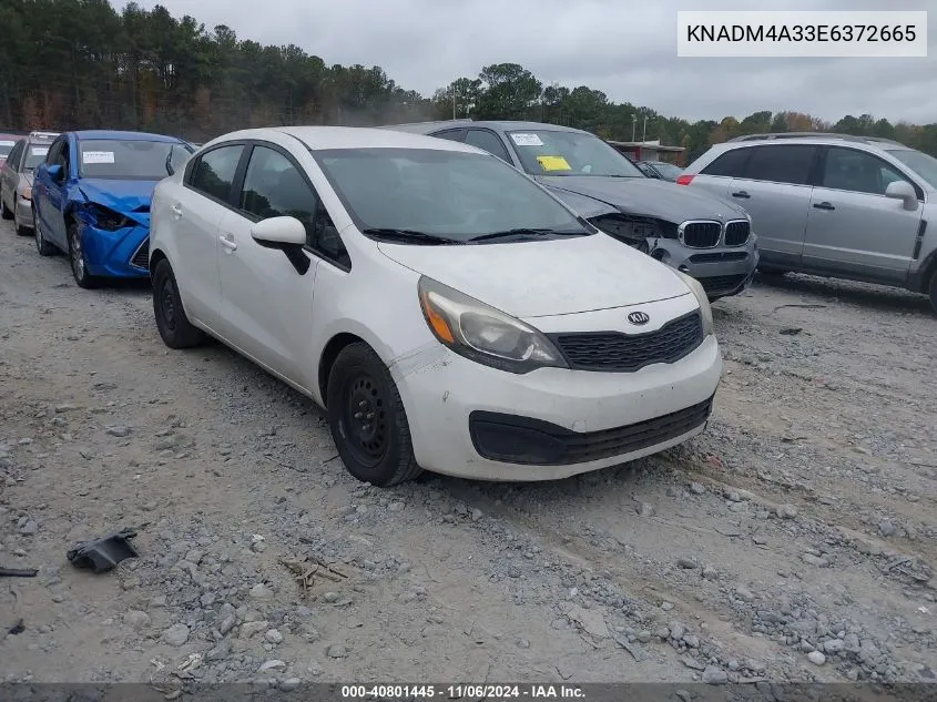 KNADM4A33E6372665 2014 Kia Rio Lx