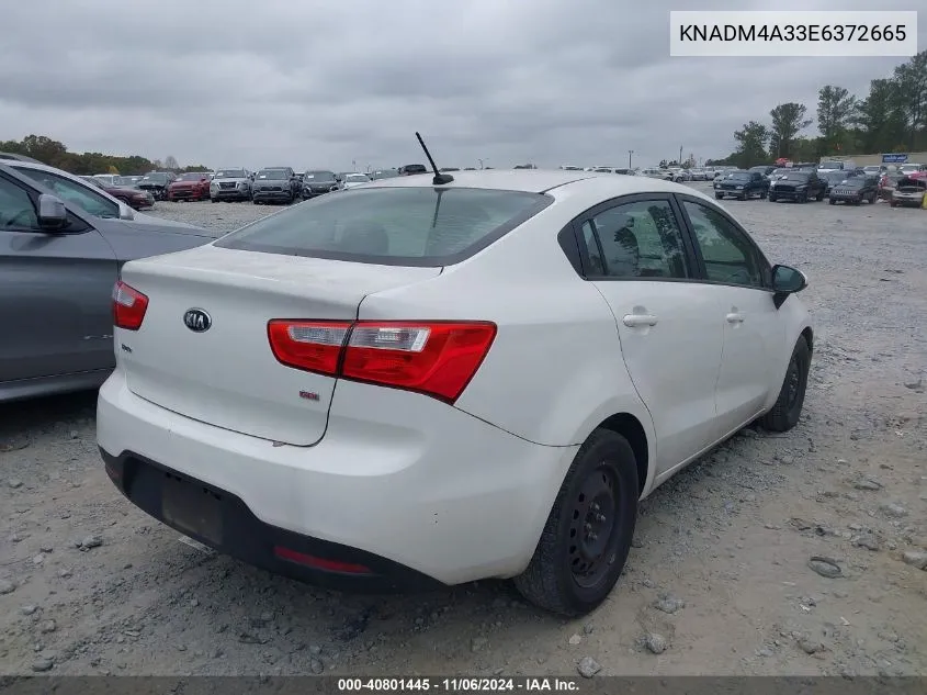 KNADM4A33E6372665 2014 Kia Rio Lx