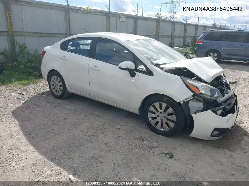 KNADN4A38F6495442 2015 Kia Rio