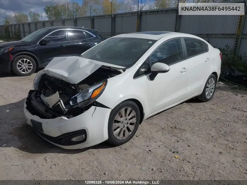 KNADN4A38F6495442 2015 Kia Rio