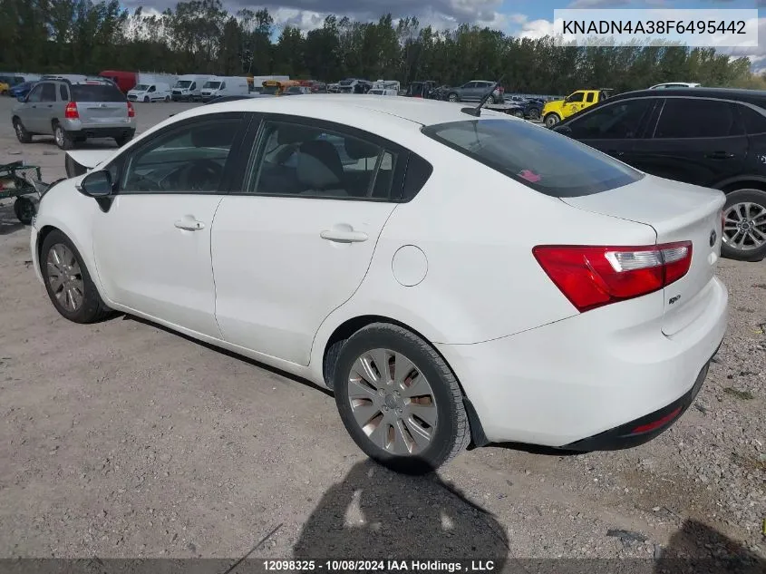 KNADN4A38F6495442 2015 Kia Rio