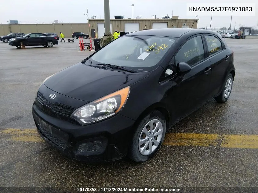 2015 Kia Rio 5 Lx VIN: KNADM5A37F6971883 Lot: 20170858