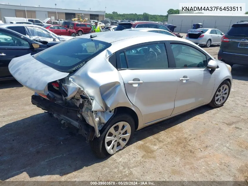 KNADM4A37F6453511 2015 Kia Rio Lx