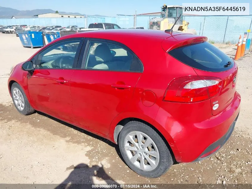 KNADN5A35F6445619 2015 Kia Rio Ex