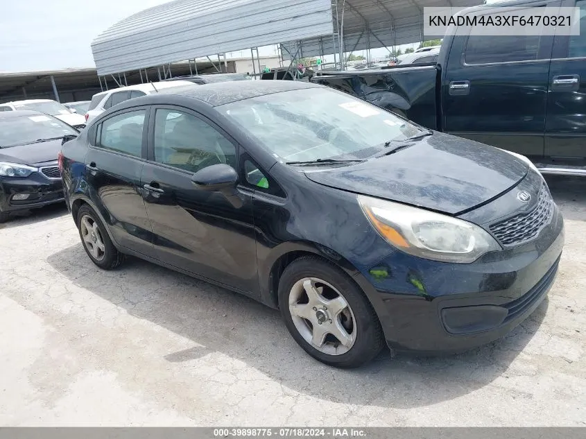 KNADM4A3XF6470321 2015 Kia Rio Lx