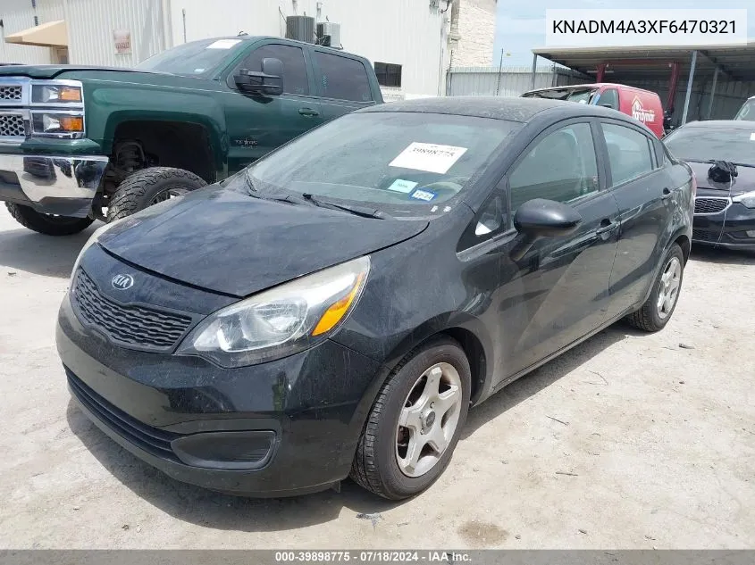 KNADM4A3XF6470321 2015 Kia Rio Lx