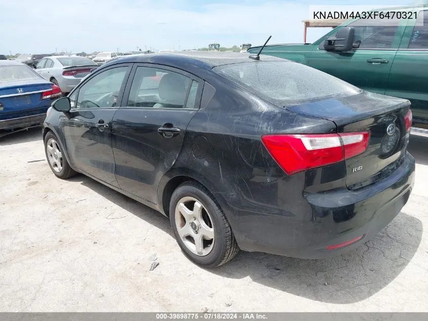 KNADM4A3XF6470321 2015 Kia Rio Lx