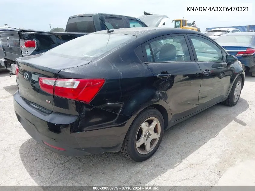 KNADM4A3XF6470321 2015 Kia Rio Lx