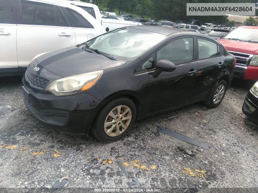 KNADM4A3XF6428604 2015 Kia Rio Lx