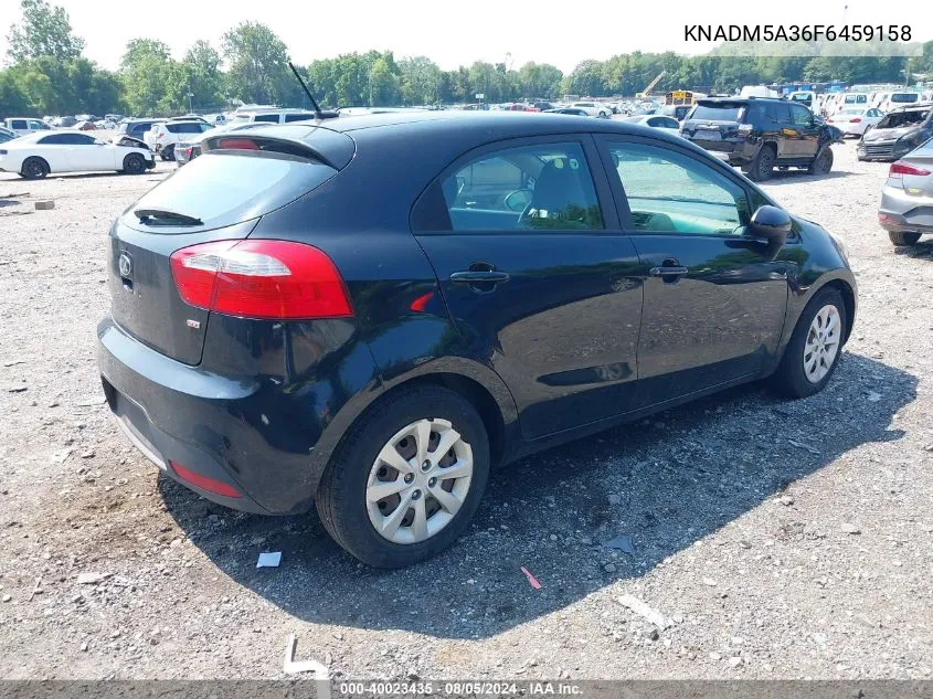 2015 Kia Rio Lx VIN: KNADM5A36F6459158 Lot: 40023435