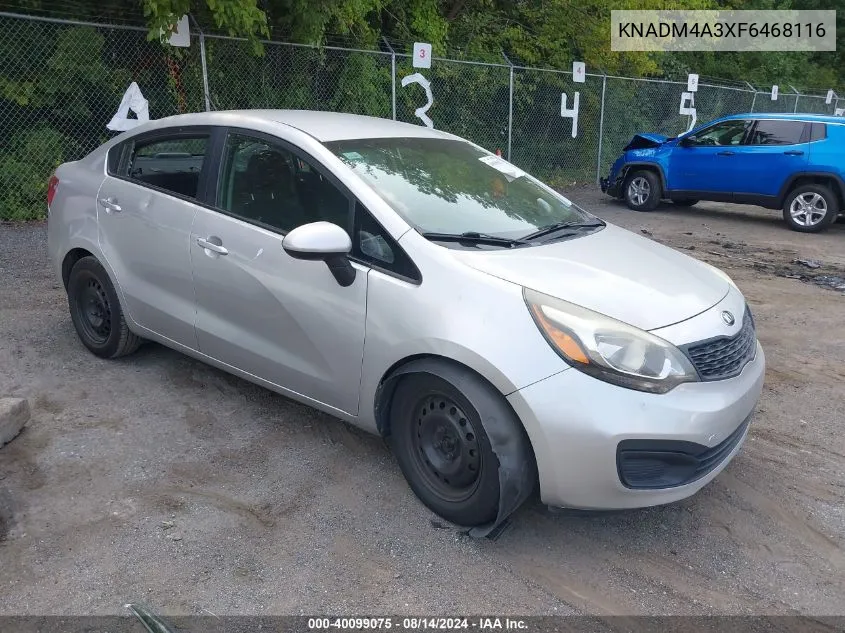 KNADM4A3XF6468116 2015 Kia Rio Lx