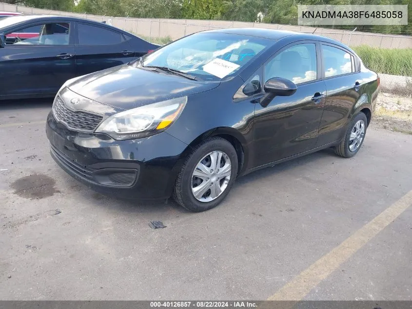 2015 Kia Rio Lx VIN: KNADM4A38F6485058 Lot: 40126857