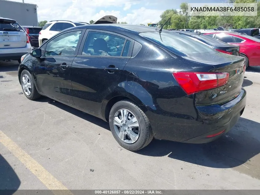 KNADM4A38F6485058 2015 Kia Rio Lx