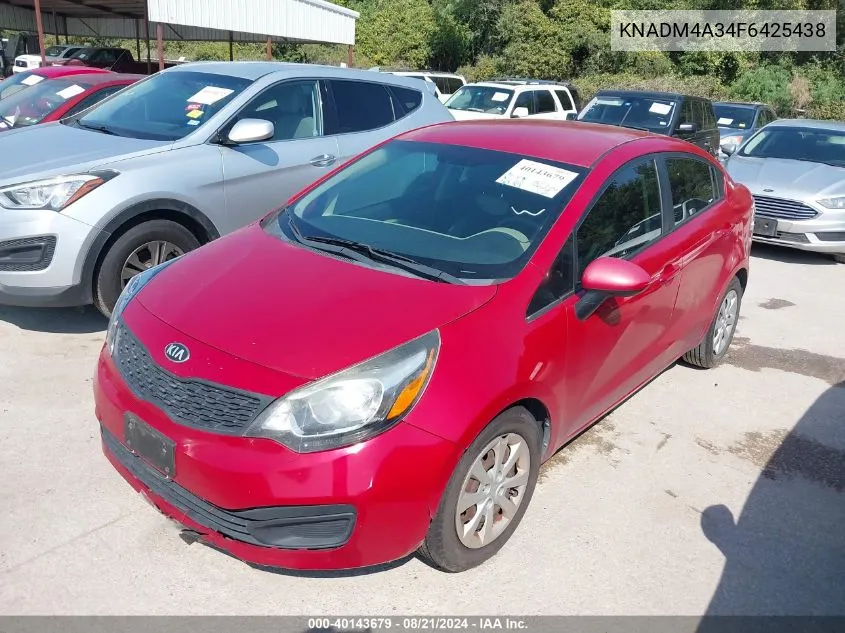 KNADM4A34F6425438 2015 Kia Rio Lx