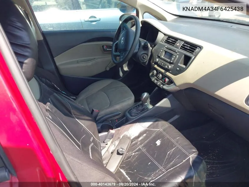 KNADM4A34F6425438 2015 Kia Rio Lx