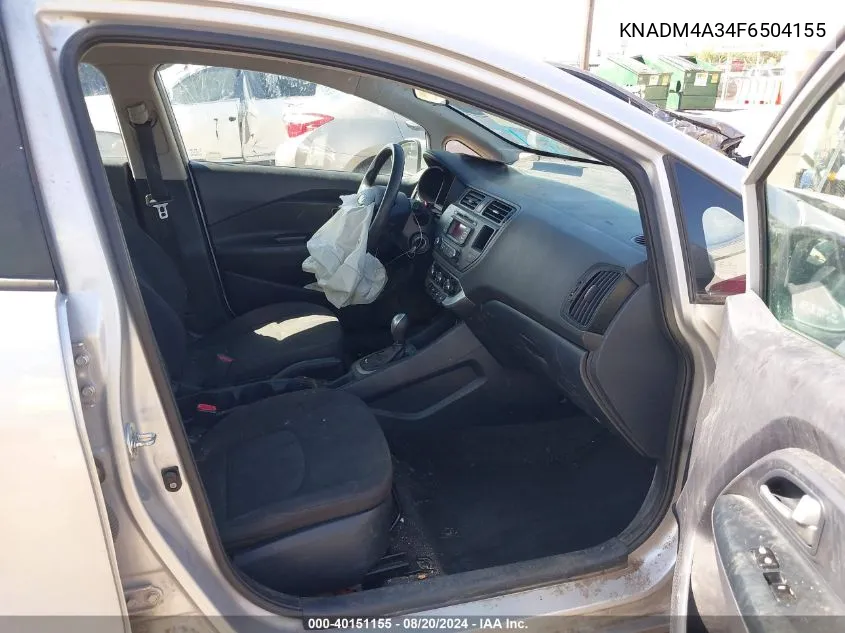 KNADM4A34F6504155 2015 Kia Rio Lx