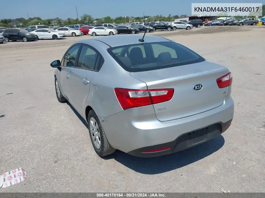 KNADM4A31F6460017 2015 Kia Rio Lx