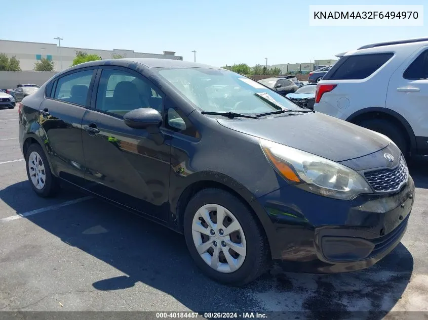 KNADM4A32F6494970 2015 Kia Rio Lx