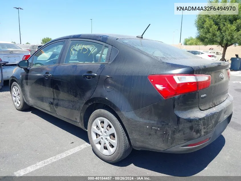 KNADM4A32F6494970 2015 Kia Rio Lx