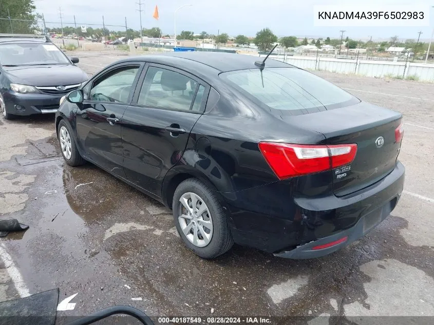 KNADM4A39F6502983 2015 Kia Rio Lx