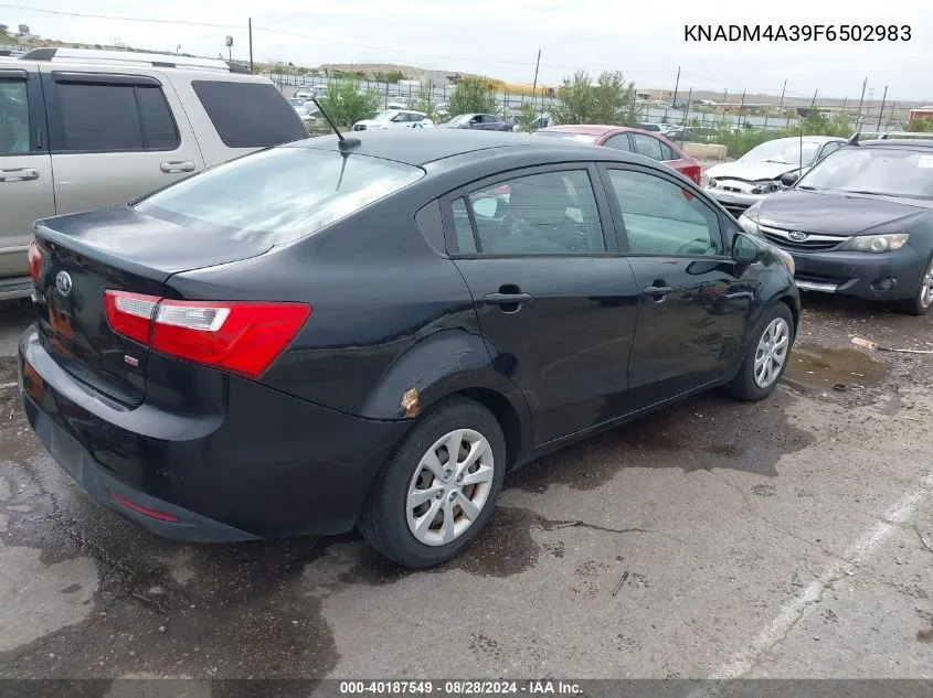 KNADM4A39F6502983 2015 Kia Rio Lx