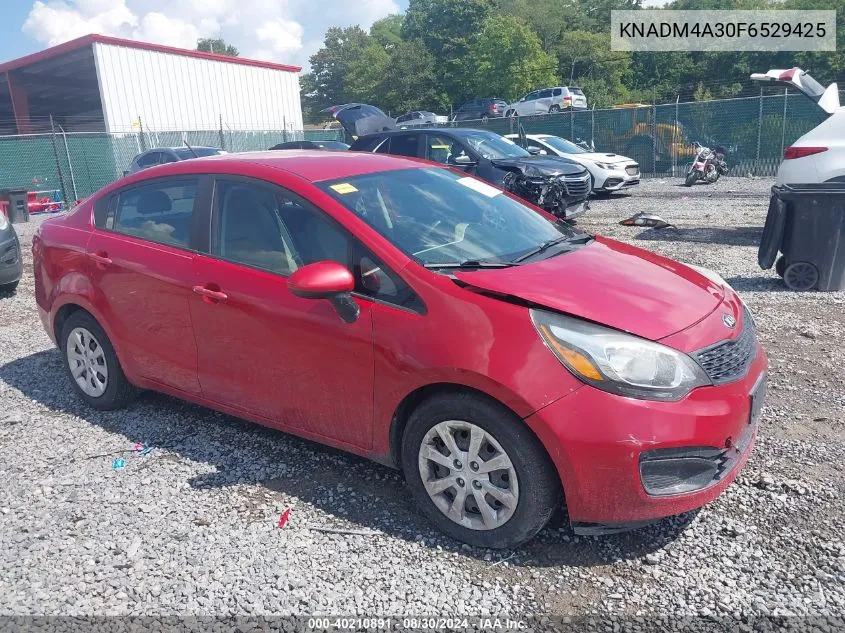 2015 Kia Rio Lx VIN: KNADM4A30F6529425 Lot: 40210891