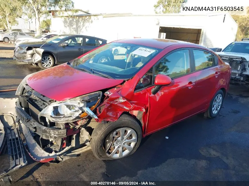 KNADM4A31F6503545 2015 Kia Rio Lx